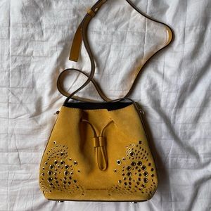 Brand new Michael Kors Mustard Suede Bucket